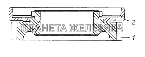 154.1701130 Шестерня третьей передачи вторичного вала в сборе КамАЗ-6350 (8х8)