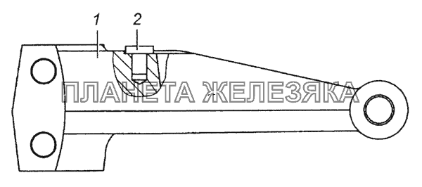 161.1722050 Вилка со штифтом в сборе КамАЗ-6350 (8х8)