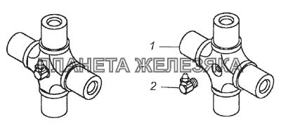 53205-2201026-10 Крестовина карданного вала в сборе КамАЗ-4350 (4х4)