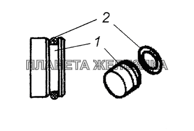 740.1003434 Заглушка с кольцом уплотнительным КамАЗ-4350 (4х4)