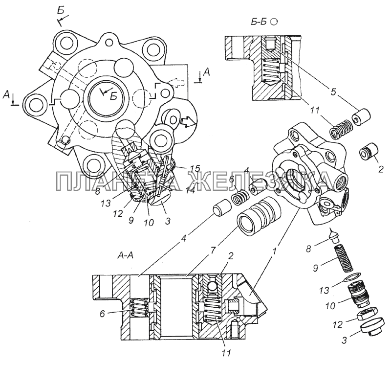 4310-3430012 Клапан управления гидроусилителем руля в сборе КамАЗ-6350 (8х8)