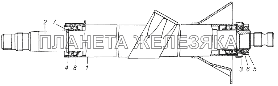 4310-3444010 Колонка рулевого управления КамАЗ-5350 (6х6)