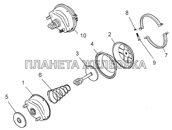 661-3519310-10 Камера тормозная тип 30 КамАЗ-6350 (8х8)