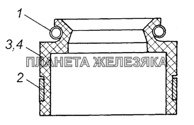 740.1007262-01 Манжета уплотнительная клапана в сборе КамАЗ-4350 (4х4)