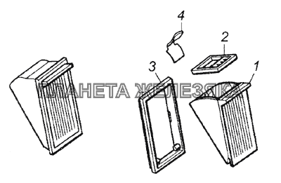 5320-8203010-01 Пепельница в сборе КамАЗ-4350 (4х4)