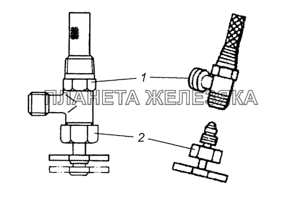 5320-1015384 Кран в сборе КамАЗ-5350 (6х6)