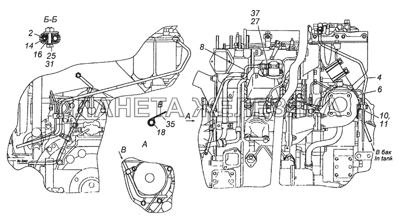 65115-1104002 Установка топливопроводов КамАЗ-43501 (4х4)