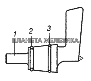 5410-1104162 Пробка распределительного топливного крана с кольцами в сборе КамАЗ-6450 8х8