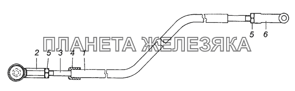 54115-1108040 Толкатель в сборе КамАЗ-53501 (6х6)