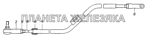 6520-1108040 Толкатель в сборе КамАЗ-63501 8х8