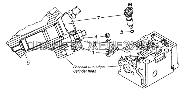 740.50-1112000 Установка форсунки КамАЗ-6450 8х8