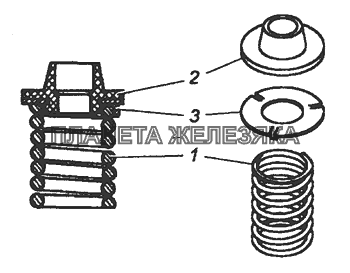 740.1117029 Пружина в сборе КамАЗ-43501 (4х4)