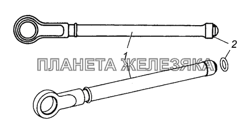 5320-1602568 Толкатель поршня главного цилиндра в сборе КамАЗ-63501 8х8