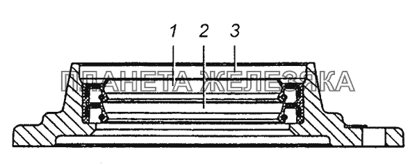 65111-1802027 Крышка переднего подшипника первичного вала в сборе КамАЗ-53504 (6х6)