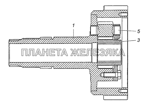 65111-1802160 Обойма дифференциала раздаточной коробки с сателлитами в сборе КамАЗ-53504 (6х6)