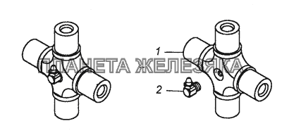 53205-2201026-10 Крестовина карданного вала в сборе КамАЗ-53504 (6х6)