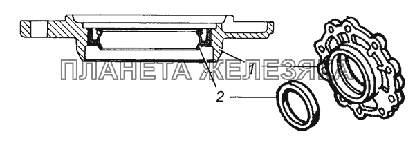 5320-2402050 Крышка стакана в сборе КамАЗ-43501 (4х4)