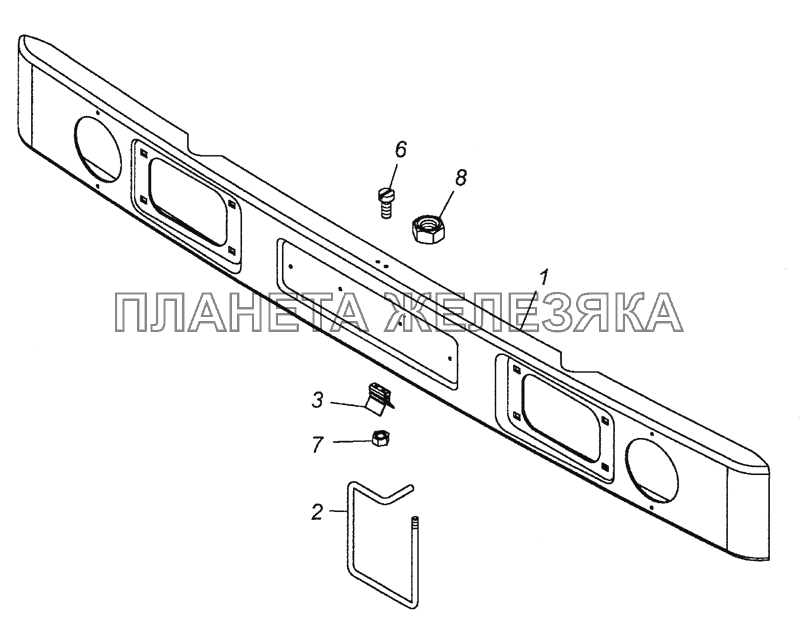 4310-2803010 Буфер передний КамАЗ-63501 8х8