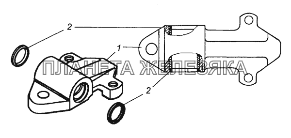 4925-2912018 Ушко с втулкой и манжетами КамАЗ-53504 (6х6)