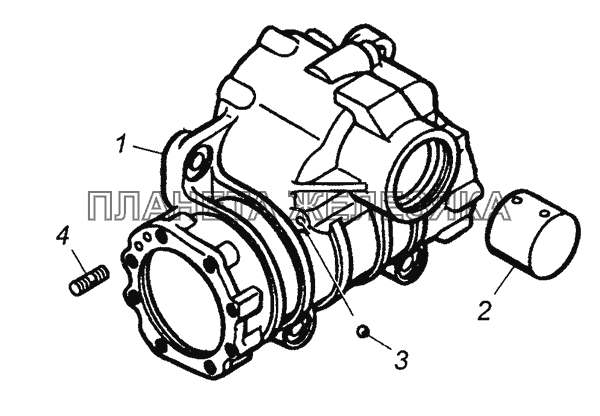 6540-3401010 Картер механизма рулевого управления КамАЗ-43501 (4х4)