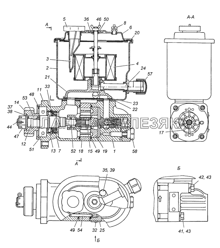 4310-3407200-01 Насос рулевого усилителя в сборе КамАЗ-63501 8х8