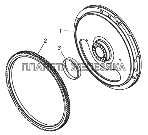 740.30-1005115 Маховик КамАЗ-43501 (4х4)