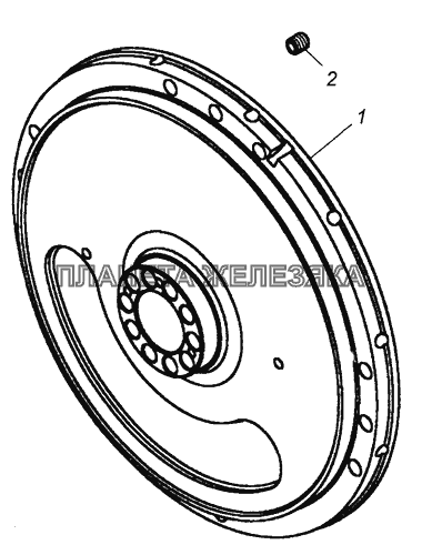 740.50-1005116 Маховик КамАЗ-43501 (4х4)