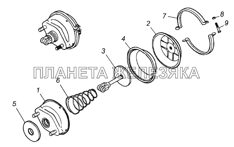 661.3519310-10 Камера тормозная тип 30 КамАЗ-43501 (4х4)