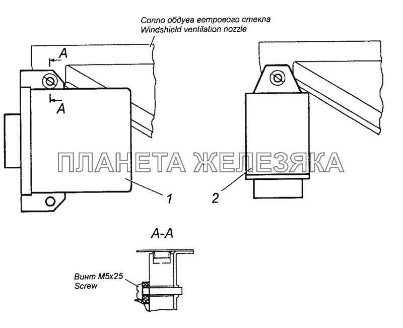 6520-3747195 Установка реле блокировки стартера КамАЗ-43501 (4х4)