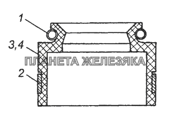 740.1007262-01 Манжета уплотнительная клапана в сборе КамАЗ-53504 (6х6)