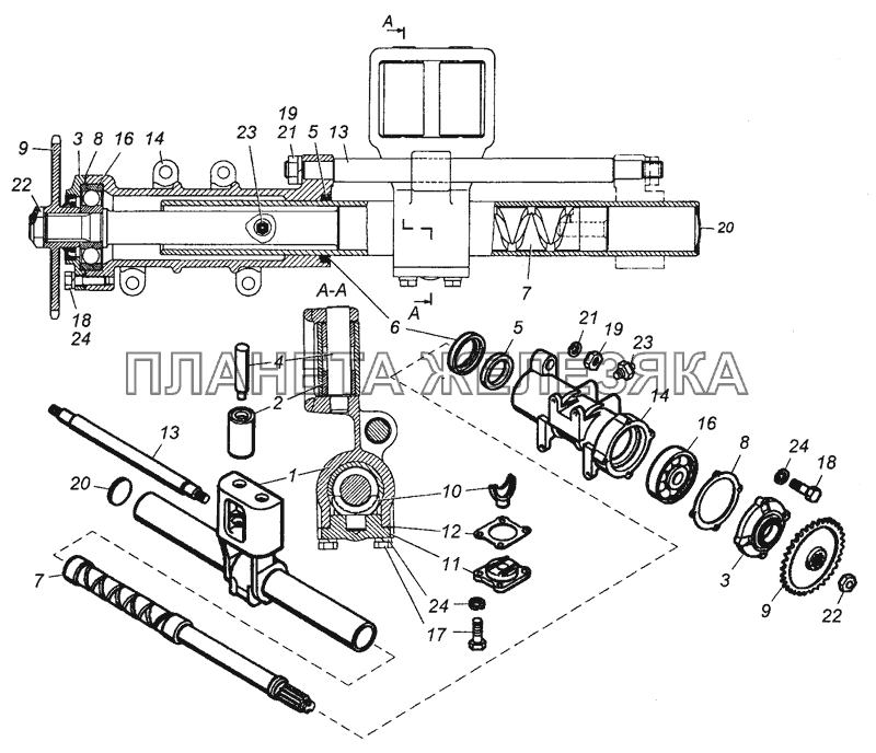 4310-4511010 Тросоукладчик лебедки в сборе КамАЗ-63501 8х8