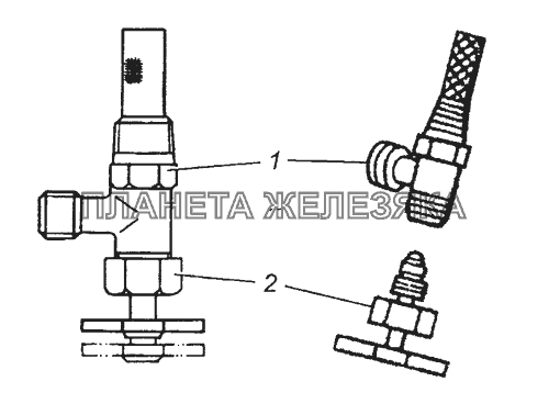 5320-1015384 Кран в сборе КамАЗ-53501 (6х6)