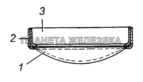 5320-1101087-10 Сетка выдвижной трубы в сборе КамАЗ-63501 8х8