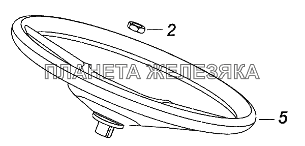 5460-3400002-19 Установка рулевого колеса КамАЗ-43502 (Евро 4)