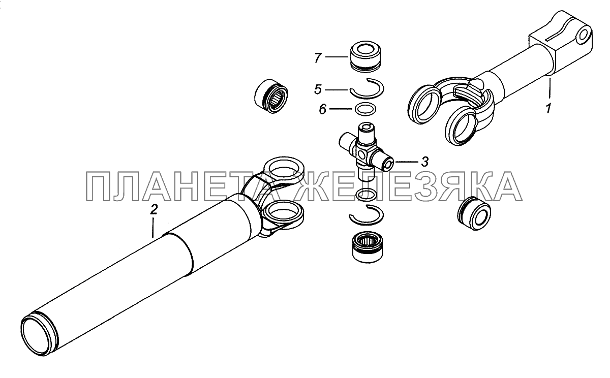 65115-3422014-19 Шарнир с втулкой КамАЗ-43502 (Евро 4)