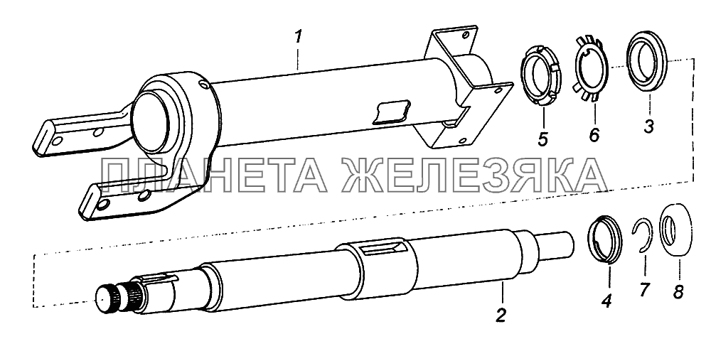 6520-3444010-19 Колонка рулевого управления КамАЗ-43502 (Евро 4)