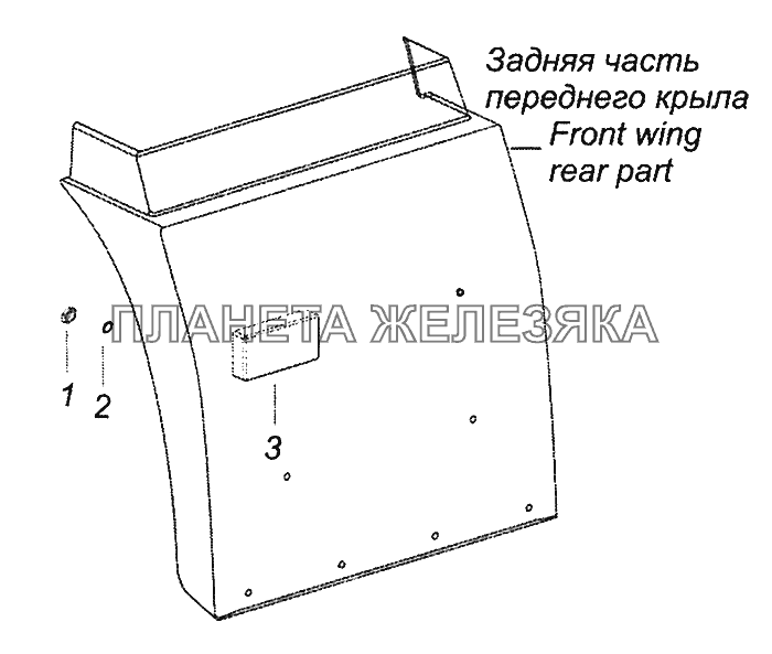 43118-3731001 Установка боковых габаритных фонарей КамАЗ-43502 (Евро 4)