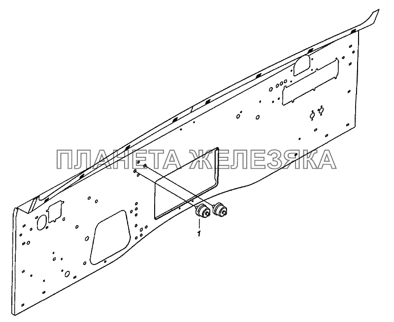 4308-3830005 Установка датчиков указателя давления воздуха КамАЗ-43502 (Евро 4)