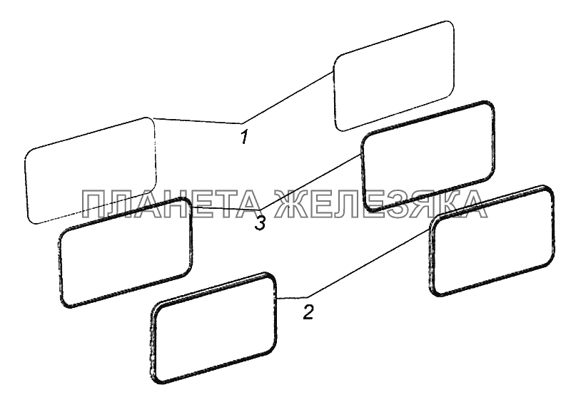 65115-5603005 Установка стекол окна задка КамАЗ-43502 (Евро 4)