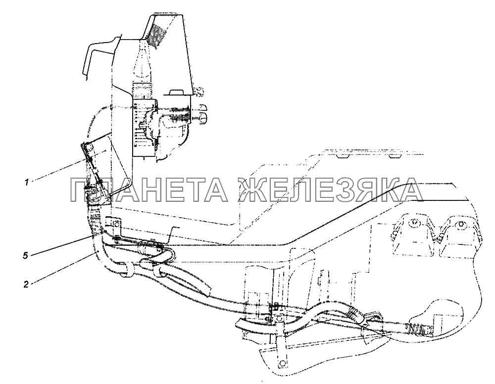 4308-8100005-71 Установка системы отопления КамАЗ-43502 (Евро 4)