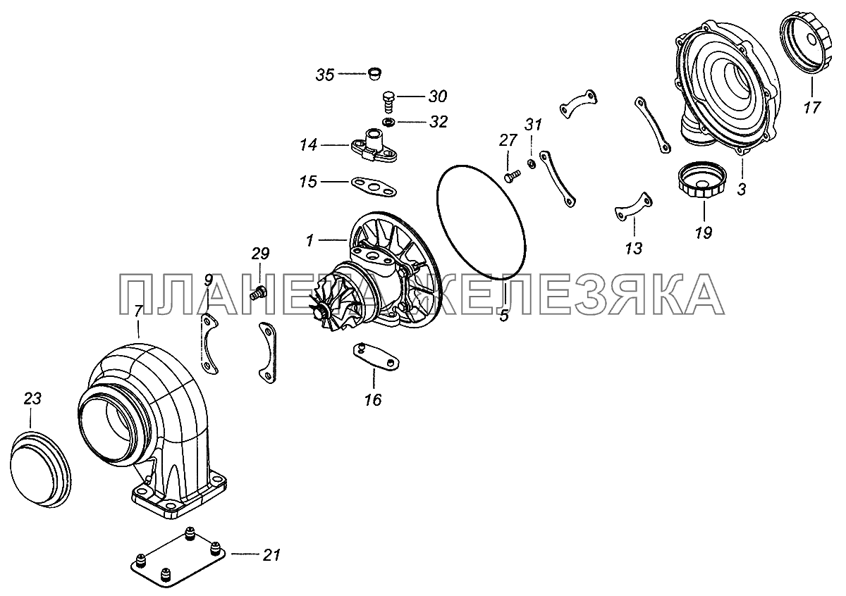 740.60-1118010 Турбокомпрессор КамАЗ-43502 (Евро 4)