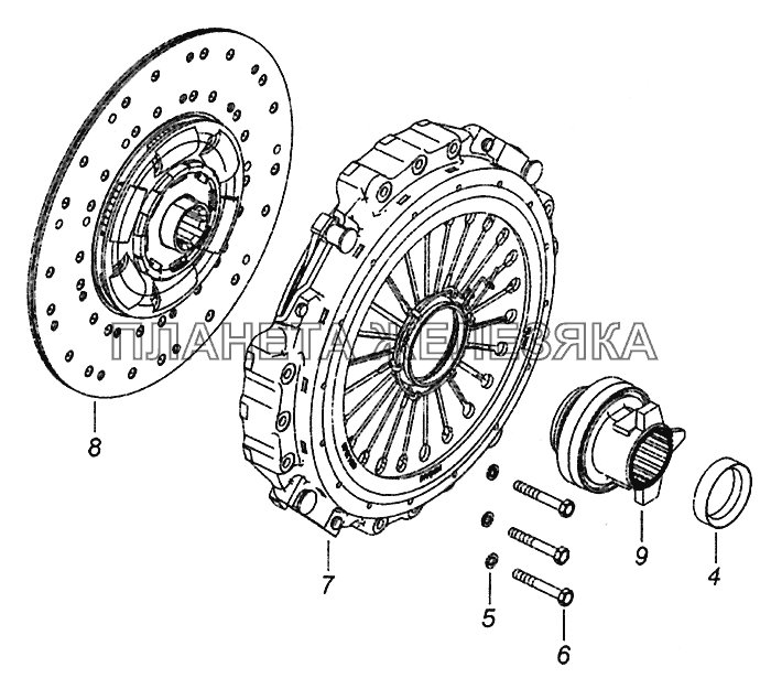 20.1600010 Сцепление КамАЗ-43502 (Евро 4)