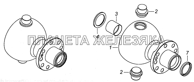 4310-2304012 Опора шаровая поворотного кулака КамАЗ-43502 (Евро 4)