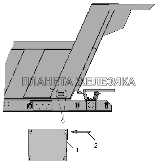 Установка заводской таблички 45141-3904005 КамАЗ-45141