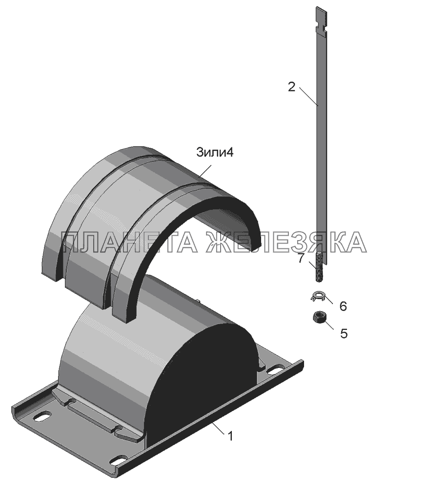 Ловитель-амортизатор 5511-8601130 КамАЗ-45141