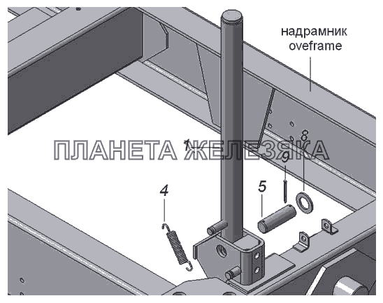 45142-8500050 Установка упора КамАЗ-45142