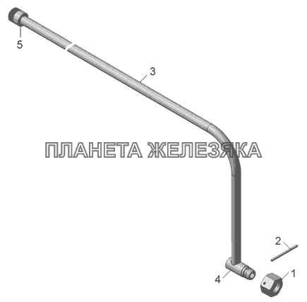 45142-8609182 Труба высокого давления КамАЗ-45142