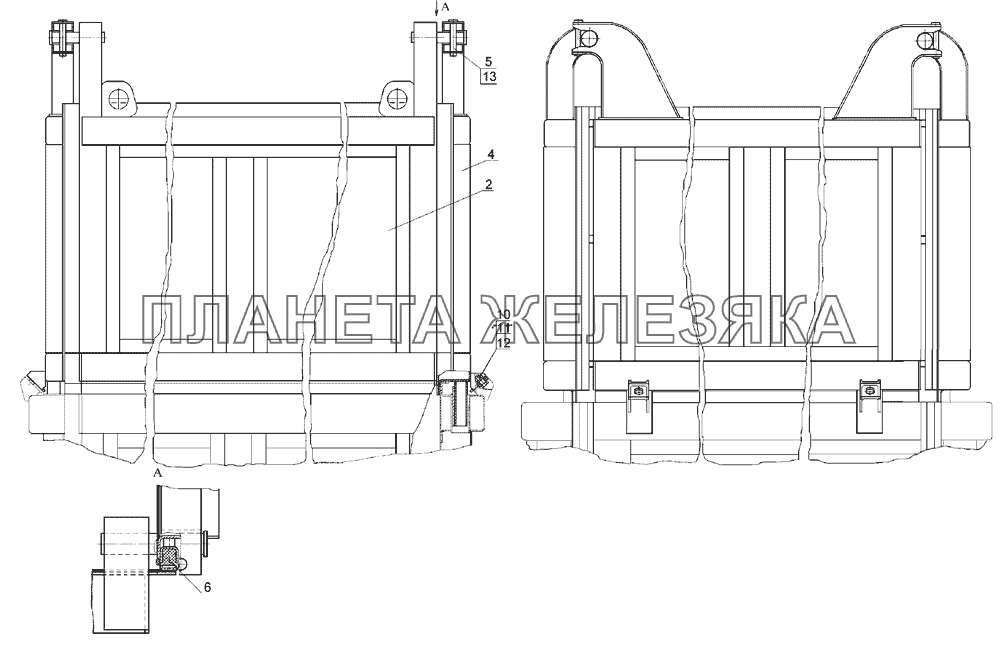 55102-8500012-40 Установка надставных бортов КамАЗ-45143 55102-8500012-40 Установка надставных бортов КамАЗ-45143