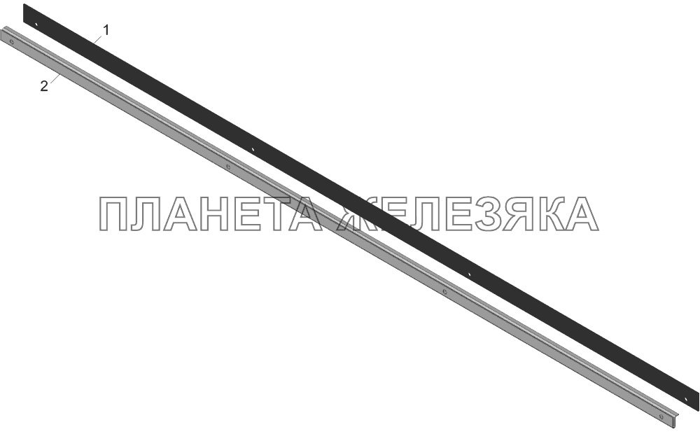 55102-8502503-10 Уплотнитель горизонтальный бокового борта КамАЗ-45143 55102-8502503-10 Уплотнитель горизонтальный бокового борта КамАЗ-45143