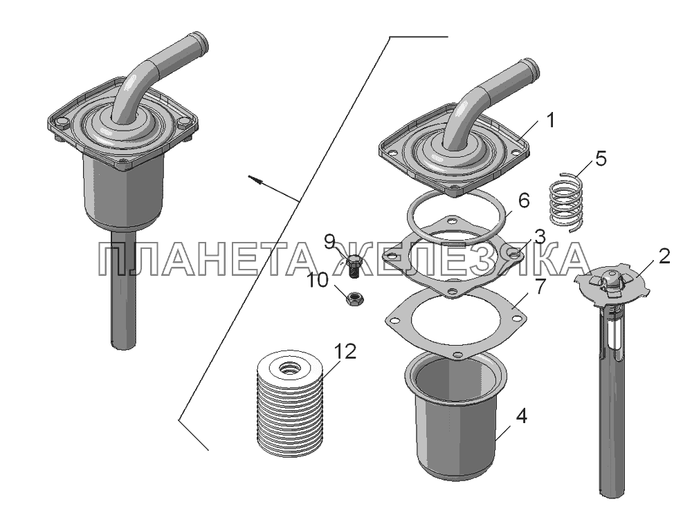 5511-8608310 Фильтр маслобака КамАЗ-45143 5511-8608310 Фильтр маслобака КамАЗ-45143